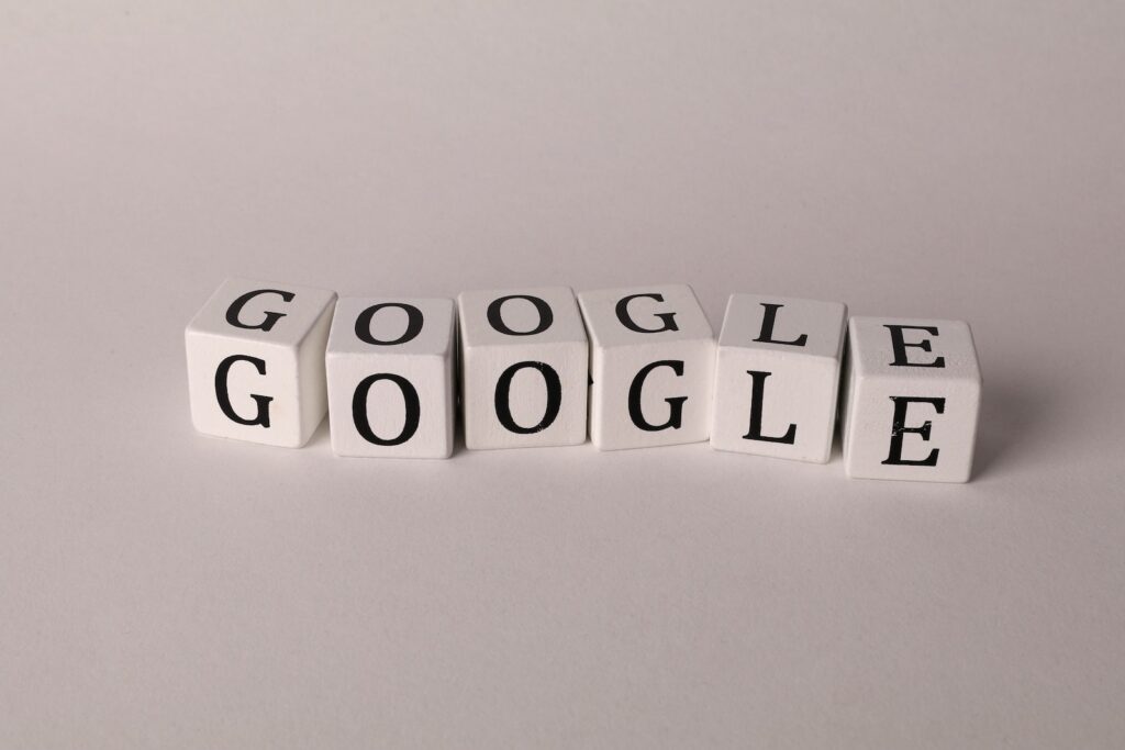 Google Blocks - Google Spelled on Letter Cubes