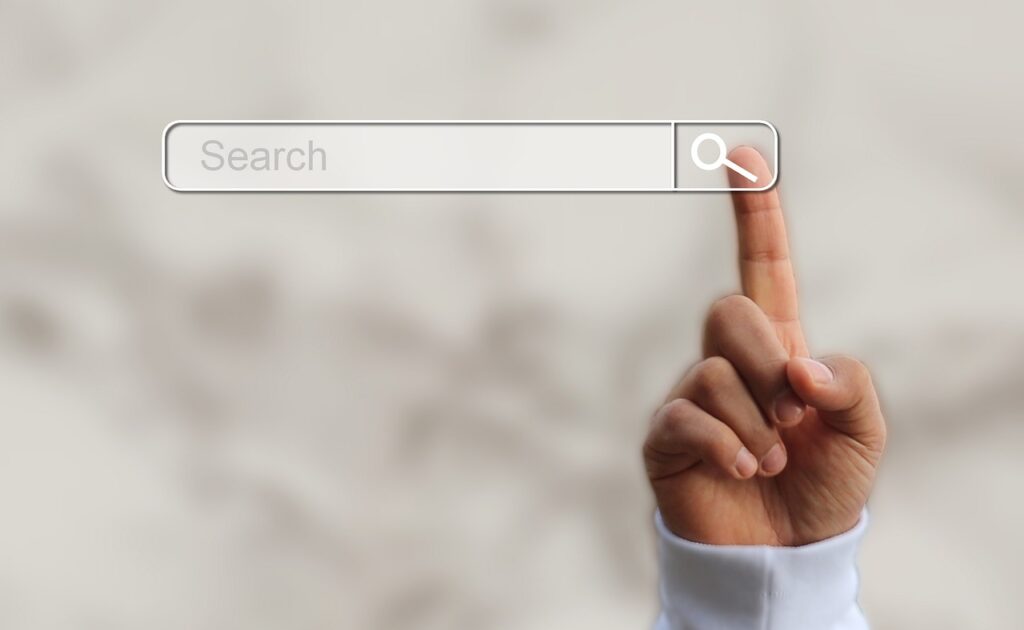 Google Search - search, google, finger